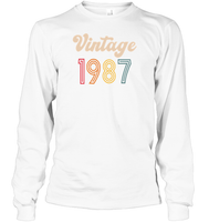 1987 Retro Vintage Birth Year Blast Unisex Shirt, Long Sleeve, Hoodie, Sweatshirt