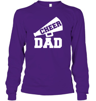 Cheer Dad With Megaphone Unisex Long Sleeve Classic Tee
