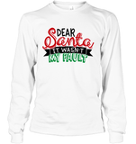 Funny Christmas Shirt Dear Santa It Wasn't My Fault Shirt For Kids