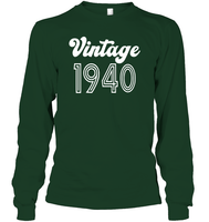 1940 Retro Vintage Birth Year Blast Unisex Long Sleeve Classic Tee
