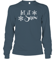 Let It Snow Christmas Shirt Unisex Long Sleeve Classic Tee
