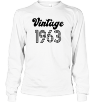 1963 Retro Vintage Birth Year Blast Unisex Long Sleeve Classic Tee