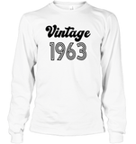 1963 Retro Vintage Birth Year Blast Unisex Long Sleeve Classic Tee