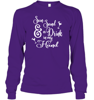 Sun Sand & A Drink In My Hand Bachelorette Shirt For Women