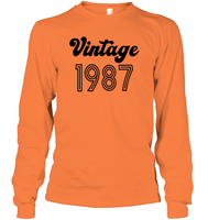 1987 Retro Vintage Birth Year Blast Unisex Long Sleeve Classic Tee