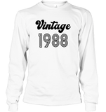1988 Retro Vintage Birth Year Blast Unisex Long Sleeve Classic Tee