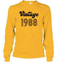 1988 Retro Vintage Birth Year Blast Unisex Long Sleeve Classic Tee