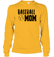 Baseball Mom Shirt Unisex Long Sleeve Classic Tee With Baseball