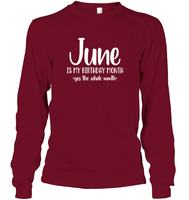June Birthday Month Unisex Long Sleeve Classic Tee