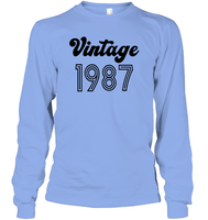 1987 Retro Vintage Birth Year Blast Unisex Long Sleeve Classic Tee