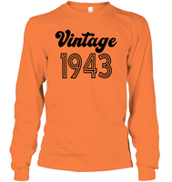 1943 Retro Vintage Birth Year Blast Unisex Long Sleeve Classic Tee