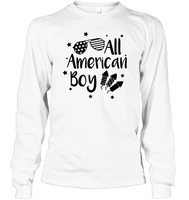 All American Boy 4th Of July Shirt Unisex Long Sleeve Classic Tee