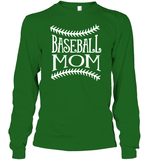 Baseball Mom Shirt Unisex Long Sleeve Classic Tee With Baseball Stripes