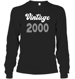 2000 Retro Vintage Birth Year Blast Unisex Long Sleeve Classic Tee