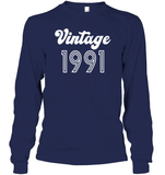 1991 Retro Vintage Birth Year Blast Unisex Long Sleeve Classic Tee
