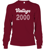 2000 Retro Vintage Birth Year Blast Unisex Long Sleeve Classic Tee
