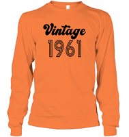 1961 Retro Vintage Birth Year Blast Unisex Long Sleeve Classic Tee