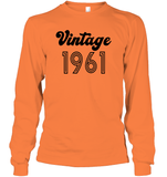 1961 Retro Vintage Birth Year Blast Unisex Long Sleeve Classic Tee