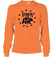Papa Bear Family Shirt Unisex Long Sleeve Classic Tee