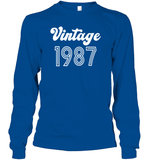 1987 Retro Vintage Birth Year Blast Unisex Long Sleeve Classic Tee