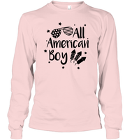 All American Boy 4th Of July Shirt Unisex Long Sleeve Classic Tee