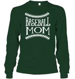 Baseball Mom Shirt Unisex Long Sleeve Classic Tee With Baseball Stripes