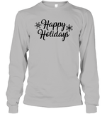 Happy Holidays Christmas Shirt Unisex Long Sleeve Classic Tee