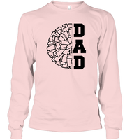 Cheer Dad With Pom Pom Unisex Long Sleeve Classic Tee