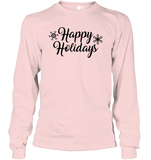 Happy Holidays Christmas Shirt Unisex Long Sleeve Classic Tee