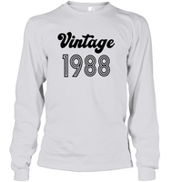 1988 Retro Vintage Birth Year Blast Unisex Long Sleeve Classic Tee