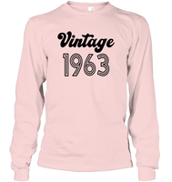 1963 Retro Vintage Birth Year Blast Unisex Long Sleeve Classic Tee