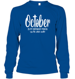 October Birthday Month Unisex Long Sleeve Classic Tee