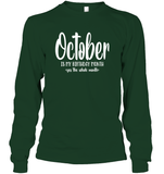 October Birthday Month Unisex Long Sleeve Classic Tee
