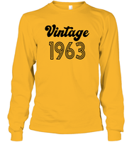 1963 Retro Vintage Birth Year Blast Unisex Long Sleeve Classic Tee