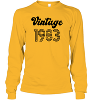 1983 Retro Vintage Birth Year Blast Unisex Long Sleeve Classic Tee