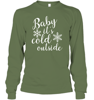Baby It's Cold Outside Christmas Shirt Unisex Long Sleeve Classic Tee