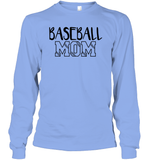Baseball Mom Shirt Unisex Long Sleeve Classic Tee With Baseball Stripes