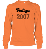 2007 Retro Vintage Birth Year Blast Unisex Long Sleeve Classic Tee