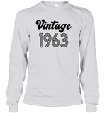 1963 Retro Vintage Birth Year Blast Unisex Long Sleeve Classic Tee