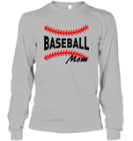 Baseball Mom Shirt, Long Sleeve, Hoodie, and Sweatshirt With Baseball Stripes