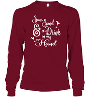 Sun Sand & A Drink In My Hand Bachelorette Shirt For Women