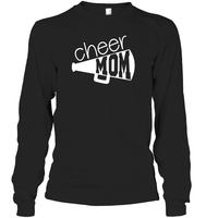 Cheer Mom With Megaphone Unisex Long Sleeve Classic Tee