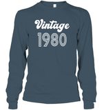 1980 Retro Vintage Birth Year Blast Unisex Long Sleeve Classic Tee