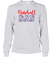 Baseball Dad Shirt, Long Sleeve, Hoodie, and Sweatshirt With Baseball Stripes