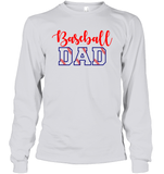 Baseball Dad Shirt, Long Sleeve, Hoodie, and Sweatshirt With Baseball Stripes