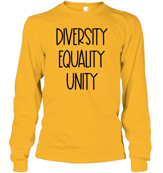 Diversity Equality Unity Shirt Unisex Long Sleeve Classic Tee