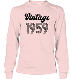 1959 Retro Vintage Birth Year Blast Unisex Long Sleeve Classic Tee