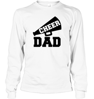 Cheer Dad With Megaphone Unisex Long Sleeve Classic Tee