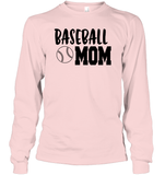 Baseball Mom Shirt Unisex Long Sleeve Classic Tee With Baseball