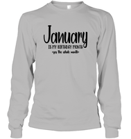 January Birthday Month Unisex Long Sleeve Classic Tee